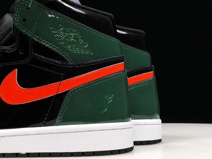 Bmlin Shoes OG Team 1 High Jordan Air AV3905-038 Black x Orange-Fir Retro SoleFly 0822